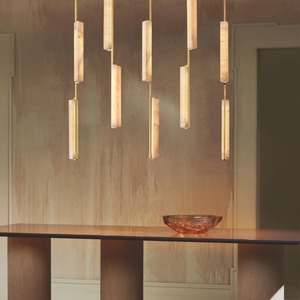 Luminaire suspendu minimaliste à LED, forme longue, à tête unique, pour la maison, salle à manger, comptoir de bar, design moderne - Product Image 1