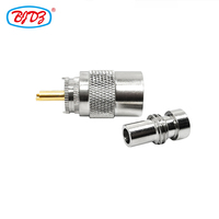 Factory UHF PL-259 PL259 Plug Male Twist-on Type Connector for RG8 LMR400 RG213 RG214 H-1000 Cable RF Coaxial Connectors