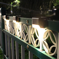 Lampes led solaires étanches pour le jardin, modèle mis à niveau, avec panneau solaire, luminaire d'extérieur, idéal pour une clôture, un plancher ou des escaliers, nouveauté 2020