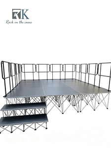 Folding Aluminum <b>Stage</b> <b>Platform</b> Portable Event Wedding <b>Stage</b> Floor Mounting Lightweight Outdoor <b>Stage</b> - Product Image 1