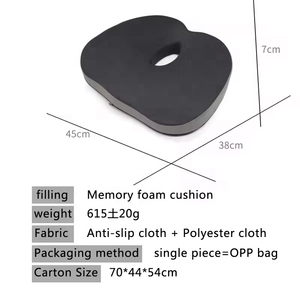 Cóccix Quadril Alívio De Pressão Adulto Almofada Traseira Espuma Ortopédica Memória Escritório & Car Seat Pillow Pads Almofadas Almofadas Hemorróidas - Product Image 5