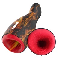 Männlicher Mastur bator 5 Saugen 9 Vibrations modi Masturbation becher mit Heiz funktion
