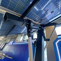 Penjualan terlaris Solar Tracker 6KW Harga Murah otomatis Solar Tracker Sun Power Dual Axis 8 panel solar tracker dual axis