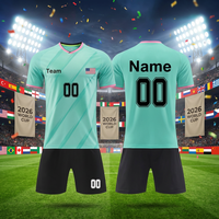 Ensemble de vêtements de football personnalisables à séchage rapide, uniforme unisexe respirant, maillots de football avec logo par sublimation, maillot d'équipe personnalisé 2026