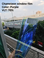 Película para Ventanas de Auto Camaleón PET de 2mil, 99% UVR, 99% IRR, Anti-Rayones, Tinte para Ventanas de Auto, 152cmx30m, Garantía de 10 Años