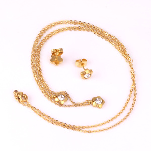 Jh — bijoux africains en plaqué or, collier avec pendentif en étoile, boucles <span class=keywords><strong>d</strong></span>'oreilles, ensemble de bijoux, nouvelle collection 2021 - Product Image 3