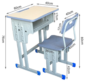 Bán Buôn Giá Rẻ Giá Lớp Học Trẻ Em Đồ Nội Thất Duy Nhất Nghiên Cứu Bảng Và Ghế Sinh Viên Điều Chỉnh Chiều Cao Bàn Và Ghế Đặt - Product Image 6