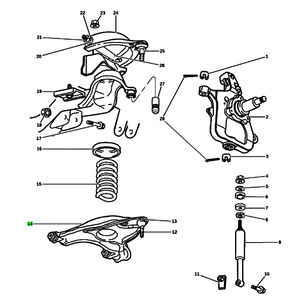 Brazo de Control Inferior para Dodge Ram 2500 3500, Sistema de Amortiguador MacPherson 52113679AA 52113678AA - Product Image 5