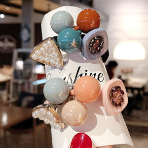 Ikat Rambut Elastis Korea Berhias Manik-Manik dan Mutiara untuk Wanita - Product Image 5