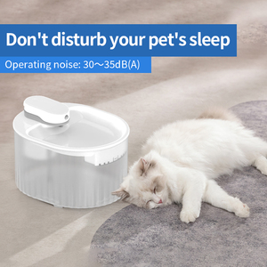 Couleur personnalisée remplaçable filtre à charbon actif pompe silencieuse écran d'affichage ABS fontaine d'eau pour animaux de compagnie - Product Image 6