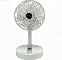 Ventilateur de table portable avec support réglable, grille amovible, base stable et flux d'air à large angle pour la maison, le bureau et la chambre