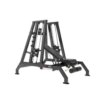 Banc incliné Presse Équipement de gymnastique Machine Smith multifonctionnelle à double système de plaques chargées Machine Smith latérale Iso