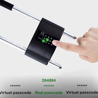 Serrure de sécurité électronique intelligente en forme de U Tuya pour porte en verre APP empreinte digitale mot de passe clé d'accès carte mémoire cadenas