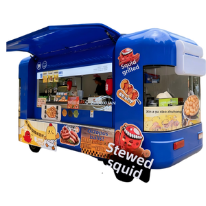 Mobile Kiosk <b>Cart</b> Street Food Trucks Commercial Mobile Candy <b>Cart</b> Ice Cream Dessert Food <b>Cart</b> for <b>Festival</b> Wedding Party - Product Image 3