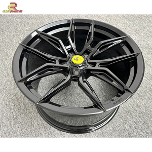 Rines Negros Personalizados de Aleación de Aluminio Forjado para Automóvil, de 19, 20, 21, 22 y 23 Pulgadas para Ruedas Ferrari 812 - Product Image 4