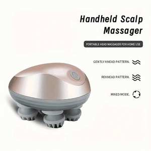 Masseur électrique sans fil portatif de haute qualité personnalisable en gros, outil doux pour la peau pour soulager les maux de tête et le stress - Product Image 2