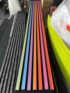 Studio insonorizzato pannelli acustici in legno poliestere acustica parete pannello 3d legno arredamento - Product Image 3