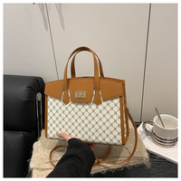 Bolsos de Hombro Cuadrados de Lujo Vintage de PU de Alta Calidad para Mujer 2026, Bolsos de Mensajero con Cadena Estampada, Bolsos de Diseñador de Marcas Famosas