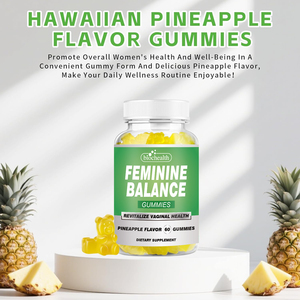 Gomitas probióticas de piña y arándano para mujer de etiqueta privada para la salud vaginal y el equilibrio del pH, gomitas de equilibrio femenino Premium - Product Image 6