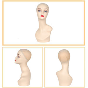Tête <span class=keywords><strong>de</strong></span> mannequin réaliste bon marché pour présentoir à perruque avec épaules tête <span class=keywords><strong>de</strong></span> mannequin femme - Product Image 5