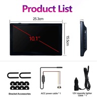 Pantalla de Reposacabezas de Coche Android Universal de 10.1 Pulgadas, Reproductor Multimedia de Video, Monitor de Asiento Trasero, Pantalla Táctil HD, Películas, Juegos, MP5, USB, TF