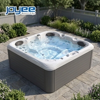 JOYEE Spa en acrylique pour 5 personnes, jacuzzi de luxe avec contrôle Gecko, hydro-massage extérieur