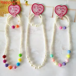 3 colori semplice Acrilico gift set per bambini dei monili di collane con il braccialetto
