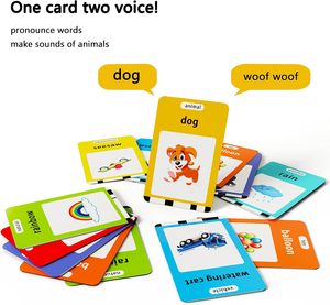 Juguete Musical Educativo de Peluche Lapare para Niños Pequeños de 1 a 5 Años, 520 Tarjetas de Palabras Visuales, Preparación para Jardín de Infancia, Aprendizaje del <span class=keywords><strong>Alfabeto</strong></span> para Niños - Product Image 3