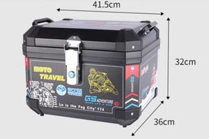 Presa di fabbrica Yuyilin 45L PP scatola di coda per moto con materiale ABS 3 anni di garanzia vendita calda - Product Image 4