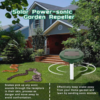 Répulsif sonique antiparasitaire pour ferme et jardin d'extérieur à énergie solaire