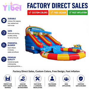 Castillo Inflable Comercial para Exteriores con Piscina y Tobogán, Brincolín para Niños, Entretenimiento para Parques de Diversiones - Product Image 1