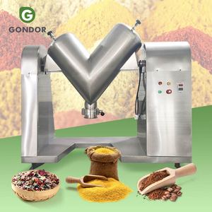 Mélangeur en V de grande capacité 2L 1000 V-500 10 Kg pour poudre sèche, type Akro en forme de cône, mélangeur de poudre V300 avec réservoir anti-poussière - Product Image 1