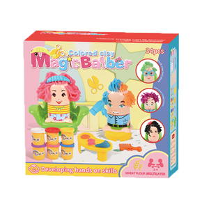 Ensemble de pâte à modeler pour salon de coiffure en plastique pour enfants, <span class=keywords><strong>jouet</strong></span> de simulation de barbier pour enfants - Product Image 5