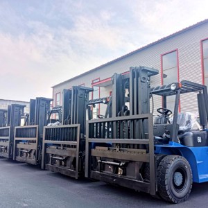 Empilhadeira Diesel Heavy Duty 2WD 4WD 3ton Road Rough Terrain Empilhadeira Bucket Empilhadeiras para Retail Industries Novo - Product Image 3