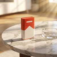 Boîte à cigarettes rectangulaire personnalisée, boîte à tabac avec couvercle à charnière