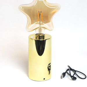 Petite <span class=keywords><strong>lampe</strong></span> sans fil portable à piles pour la décoration intérieure <span class=keywords><strong>Lampe</strong></span> <span class=keywords><strong>de</strong></span> <span class=keywords><strong>table</strong></span> en verre avec ampoule LED <span class=keywords><strong>Lampe</strong></span> <span class=keywords><strong>de</strong></span> bureau à piles - Product Image 4