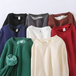 Sudaderas Casuales Acolchadas para Hombre, Cuello Redondo, 100% Algodón, Forro Polar Grueso, Logotipo Personalizado Impreso, Estilo Pullover, Venta al Por Mayor - Product Image 1