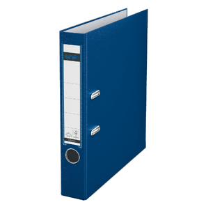 Caja de Almacenamiento para Carpetas, Cajas de Plástico para Papel A4 con Tapas, Organizador de Archivos para Oficina, Escuela, Hogar, Azul - Product Image 1