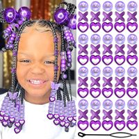 60 perles acryliques pour perruques et tresses africaines, accessoires de coiffure DIY, ensemble de perles pour coiffures - Usage quotidien