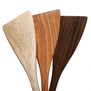 Spatule de service en bois écologique réutilisable, ustensile de cuisine en bois naturel, nouveau style chinois, léger et durable, 30 ml - Product Image 4