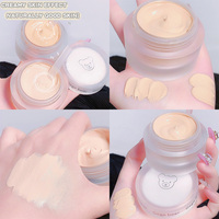 Crème de fond de teint hydratante et éclaircissante Gege Bear, couvrance totale, convient à tous les types de peau, maquillage du visage, couvre les cernes, l'acné, base de crème