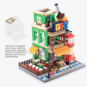 Set de Construcción de Bloques de Plástico ABS Modelo 6313, Serie Escena Urbana, Restaurante de Camiones de Comida BBQ, Juguete de Construcción para Niños de 0 a 3 Años - Product Image 1