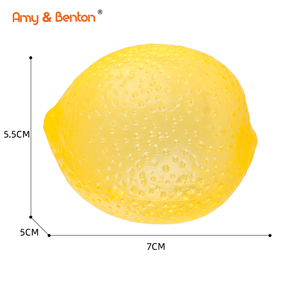 Palline Antistress a Forma di Limone, Giocattoli Morbidi in Plastica Non Tossica, Antistress Sensoriali, Squishies a Forma di Frutta, Gadget per Feste per Bambini - Product Image 4