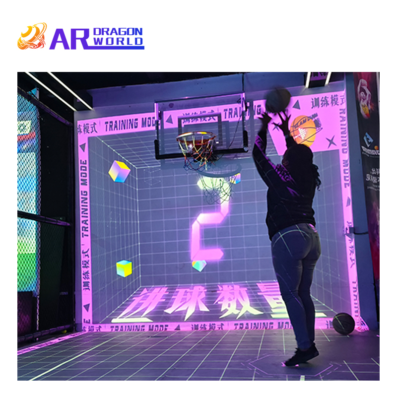 1-Year Warranty AR Training Basketball Game Hoop Advertising Equipment Machine