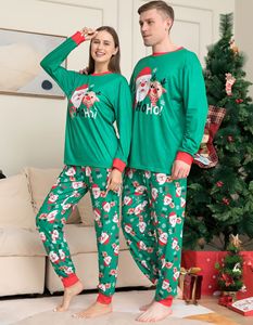 Santa Clown Elf Impreso Trajes para el hogar Familia Navidad Pijamas A juego Trajes para padres e hijos - Product Image 2