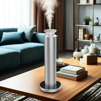 Diffuseur de parfum électrique en métal rechargeable USB de luxe pour tour de parfum sans eau d'hôtel à la maison avec bluetooth-prise américaine