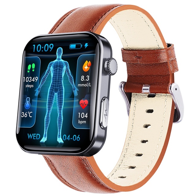 2026 Unisex Square IPS Magnetic Silicone Smartwatch 2.13" Display 5-10 Days Battery Life ECG SOS Waterproof IP68 for Android/iOS