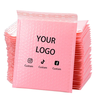 Enveloppe à bulles noire écologique avec logo personnalisé, sac d'emballage pour l'expédition de bijoux pour petites entreprises