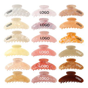 LOGO PERSONNALISÉ 3000 + COULEURS 10.5cm Grande Taille Violet Couleur Acrylique Pinces À Cheveux Pinces Accessoires 222583 - Product Image 4