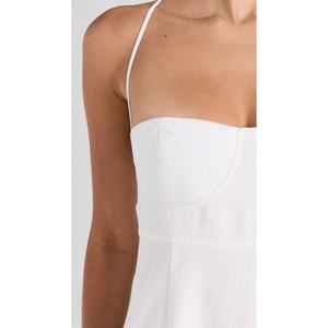 Venta al por mayor, novedad: Vestido midi blanco de tirantes para mujer, estilo holgado y elegante. - Product Image 6